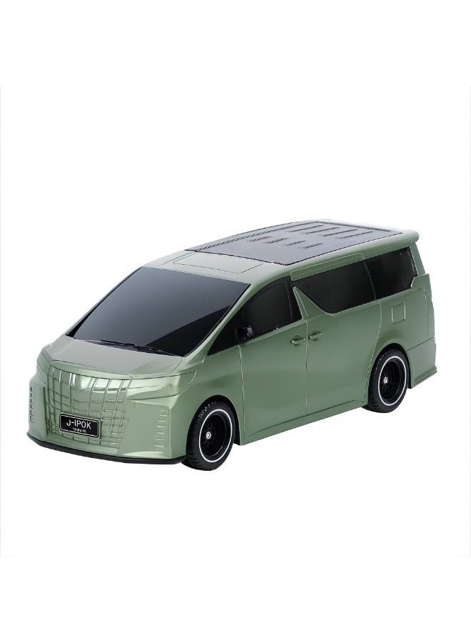 إيفو سبيكر بتصميم سيارة يعمل بالطاقة الشمسية EVO P339 – بطارية ‎1500mAh‎ – صوت قوي 12 واط – تشغيل من 3 إلى 5 ساعات – لون اخضر - Image 1