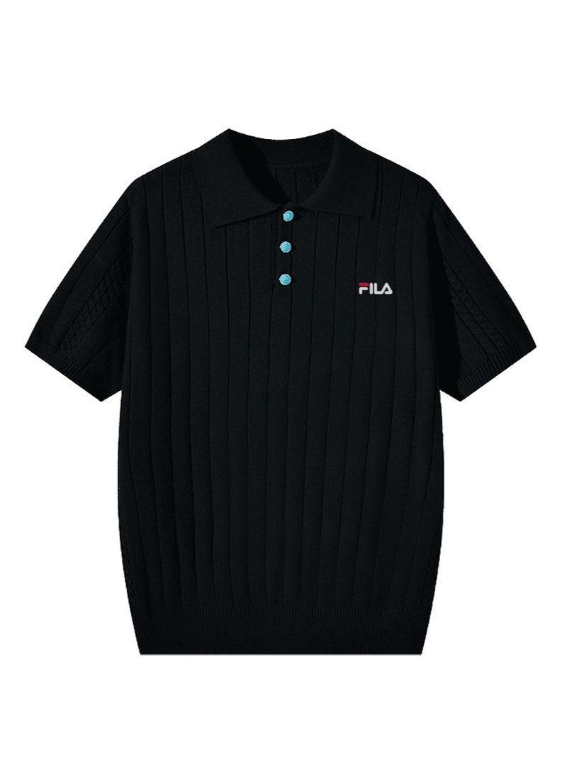 فيلا FILA men's and women's short-sleeved Polo shirts with vertical pits - Image 3