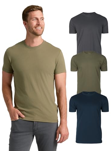 True Classic Mens T-Shirts – Short Sleeve Crew Neck T Shirts for Man, Cotton Blend Plain Novelty Men's T-Shirts, Pack of 3, Variety, 3XL - Image 1