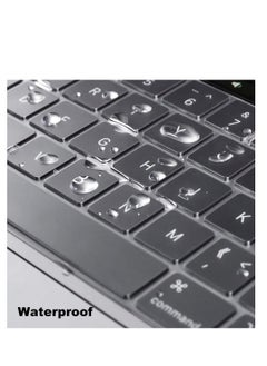 Generic غطاء لوحة مفاتيح ممتاز رفيع للغاية لجهاز 2024-2021 M3/M2/M1 Pro/Max MacBook Pro 14 بوصة 16 بوصة (A2918 A2992 A2779 A2442 A2991 A2780 A2485)، M2 MacBook Air 13.6 بوصة 15 بوصة (A2681 A2941) جلد TPU،  - Image 3