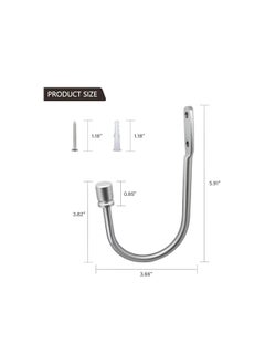 The Bros Curtain Holdback, 2 Pcs Curtain Tiebacks with Classic End Cap U Shaped Window Drapery Holder Curtain Hook Curtain Tiebacks Hooks for Drapes Wall Mounted Window Curtain Holder for Home Decor  - Image 4