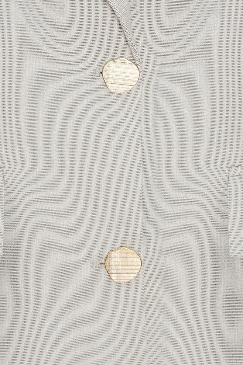 Dilvin Oatmeal Natural DILVIN Women's Crepe Blazer Jacket for Women | Best Price UAE