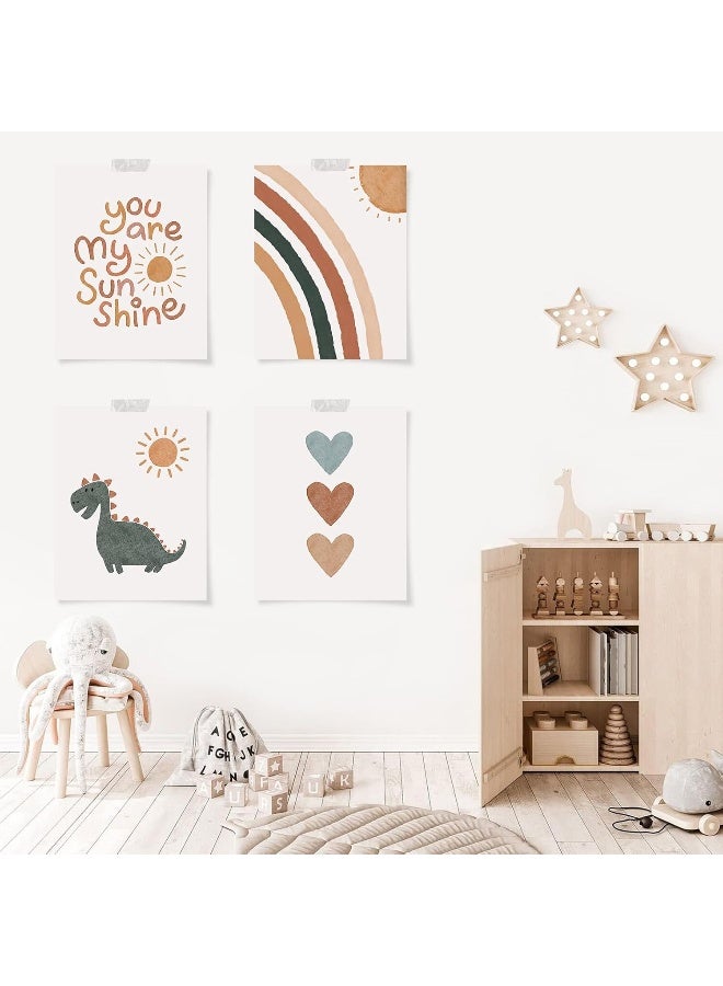 LIYAOLI Boho Nursery Decor You Are My Sunshine Unframed Art Prints Decor 8 x10 inch Set of 6 - Image 4