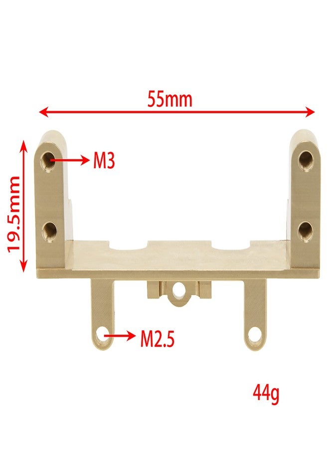 MEUS RACING UTB18 Brass Laydown Servo Mount 40g for Axial UTB18 Capra Trail Buggy #AXI212009 Upgrade Parts, Gold - Image 2