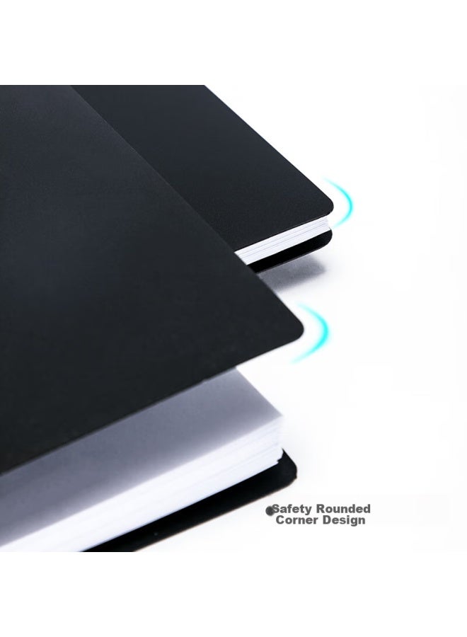 Deli A4 Metal Double Strong Clip File Folder, Office Supplies, Large Capacity Exam Paper Folder, Poetry Recitation Contract Clipboard, 5302 Black, 1 Piece - Image 5