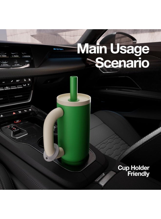 CHAKO LAB CHaKOLAB BaWangCUP Stainless Steel Insulated Tumbler with Handle and Straw, Leakproof for Travel, BPA Free, 316 Stainless Steel Liner, 950 ml - Image 5