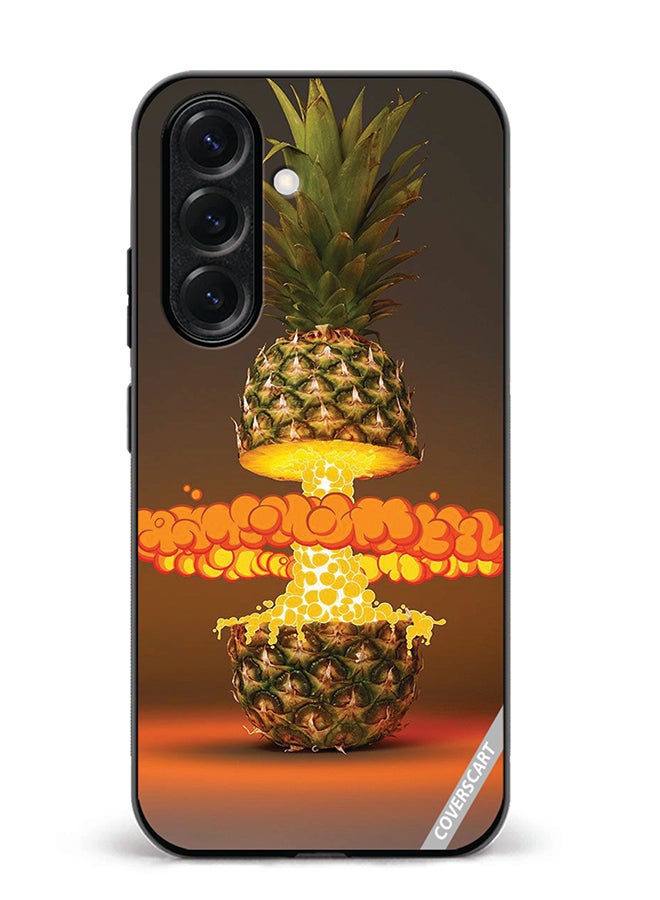 VR CREATIVE Protective Case Cover For Samsung Galaxy A56 Fire Pineapple Design Multicolour