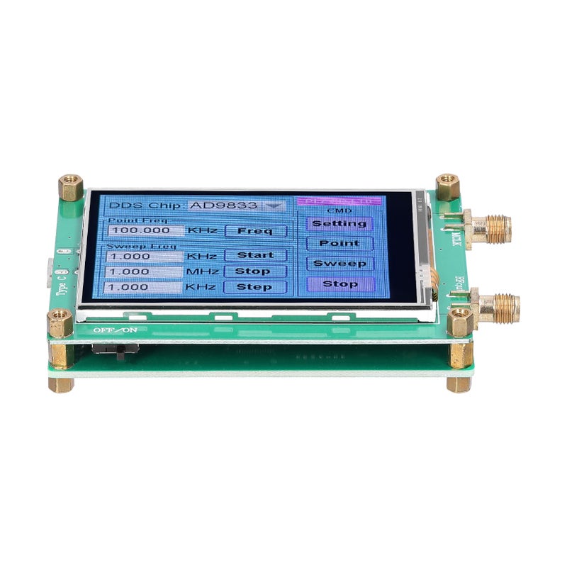 Touching Screen DDS Module Signal-Generator 10Bit DAC Sinewave Squarewave Triangularwave Signal Generator Module - Image 5