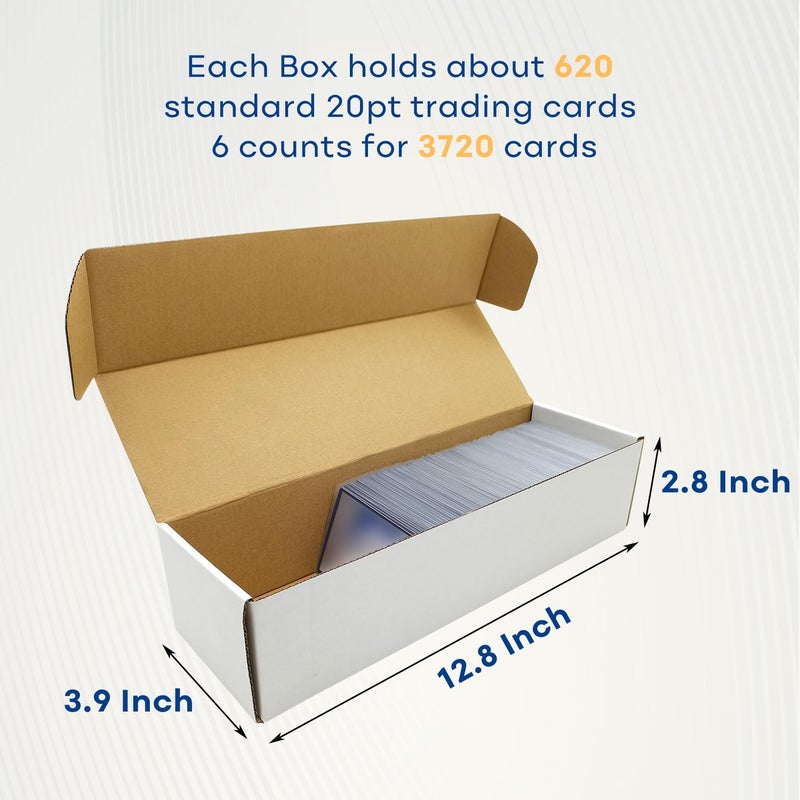 Fageverld Trading Card Storage Box, Mtg Storage Box with Dividers, Cardboard Collector Box for TCG, Baseball Sports Cards, 6 Count - Image 2