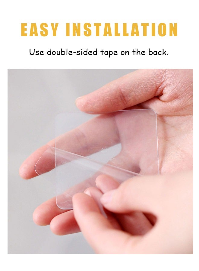 صحن صابون للتجفيف الذاتي مثبت على الحائط للحمام ، صينية بلاستيك ABS بدون ثقب حامل صابون عائم على الحائط ، صينية صابون شلال ذاتية التجفيف (أصفر) - Image 4