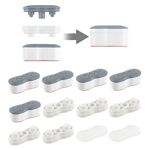 Maylanny Bidet Toilet Seat Bumpers, Universal Toilet Seat Buffer,Toilet Lid Rubber Bumpers with 2 Heights adjustment,Bidet Bumpers with Strong Self Adhesive(Grey & Clear, 5 for Toilet Lid, 2 for Toilet Tank) - Image 1