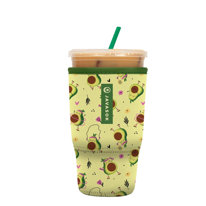 Sok It Java Sok Iced Coffee & Cold Soda Insulated Neoprene Cup Sleeve (Get Movin'  Large: 30-32oz) - Image 1