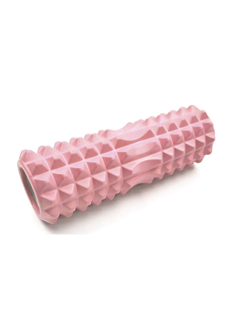 Foam Roller for Yoga, Deep Tissue Massage, Stretching, Physical Therapy, Relieve Stress, Improve Mobility with Foam Roller for Legs and Muscles - Deep Tissue Massage Tool33cm - Pink - Image 1