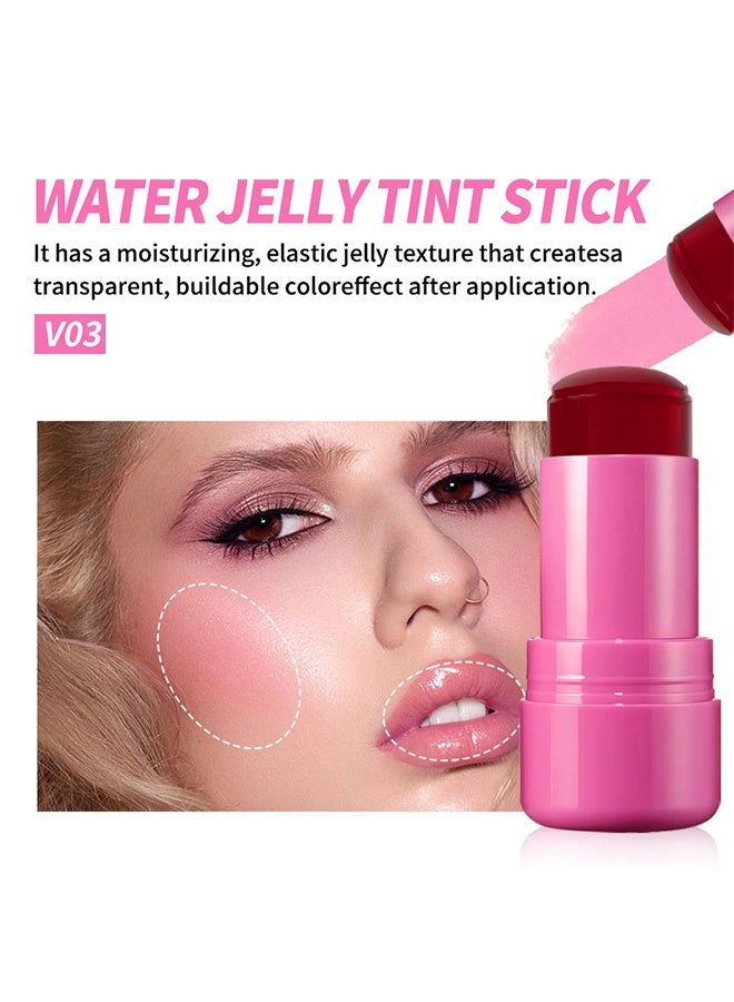 فايبلي أحمر الخدود - جيلي الشفاه والخدود كريم أحمر الخدود ، جيلي الفاكهة أحمر الخدود وصبغة الشفاه # 03 - Image 2