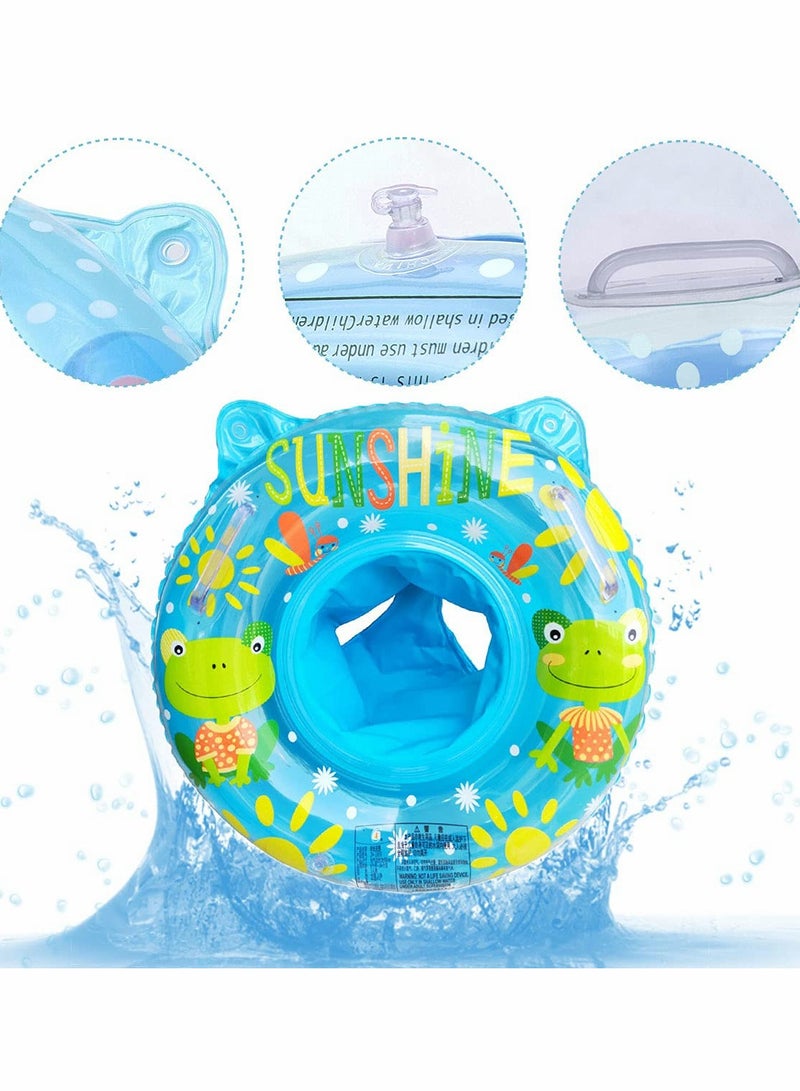 SOLARAE Baby Swimming Float Ring with Seat, Inflatable Children Waist Float Ring, Baby Free Swimming Ring, Pool Toys for Baby - Image 2