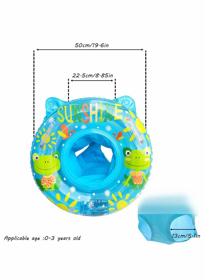 SOLARAE Baby Swimming Float Ring with Seat, Inflatable Children Waist Float Ring, Baby Free Swimming Ring, Pool Toys for Baby - Image 3