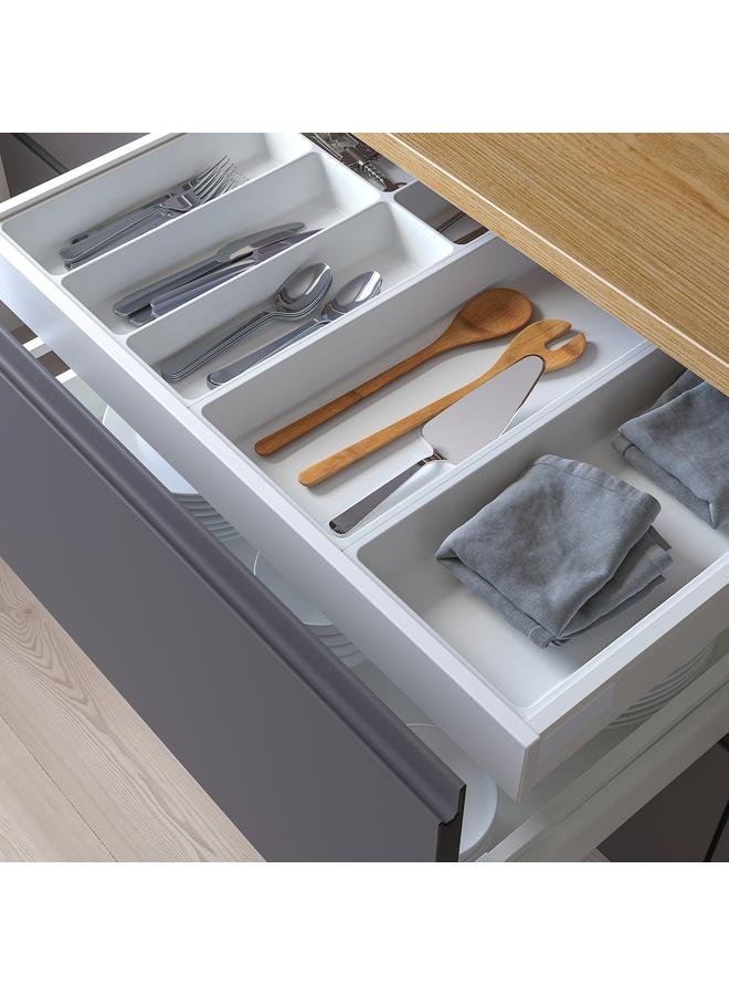 زبون صينية أدوات المائدة/صينية أدوات المائدة، بيضاء، 72×50 سم - Image 2