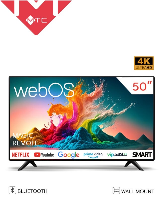 MTC Smart Screen - 50 Inches - WebOS - 4K UHD - with Free Stand - MTC4KD50SWOS  - Image 1