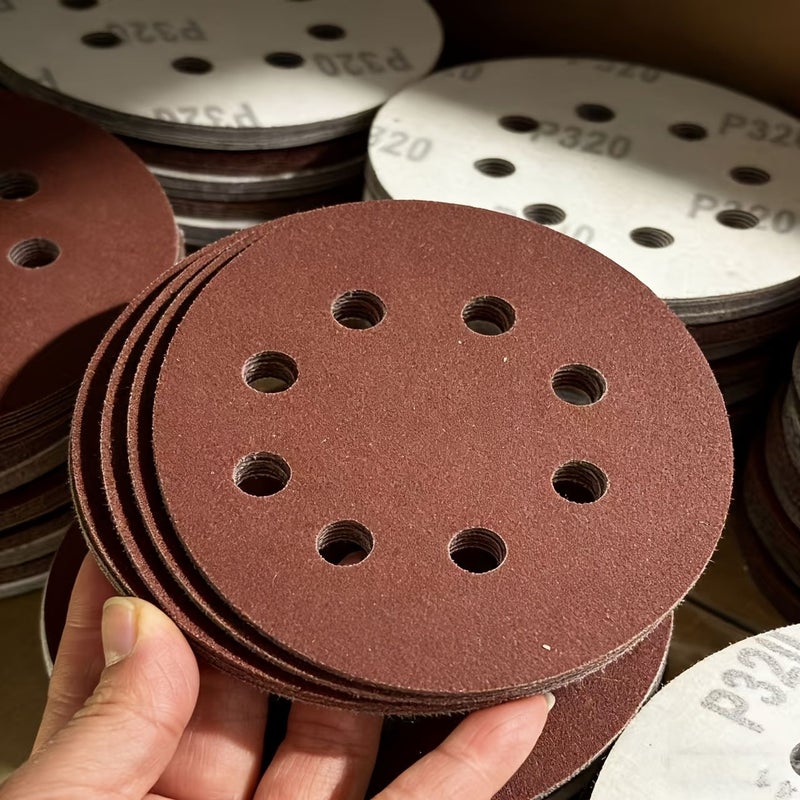 30pcs 8 Hole 125mm Sanding Discs Hook and Loop for Orbital Sander 80 150 180 Grit - Image 5