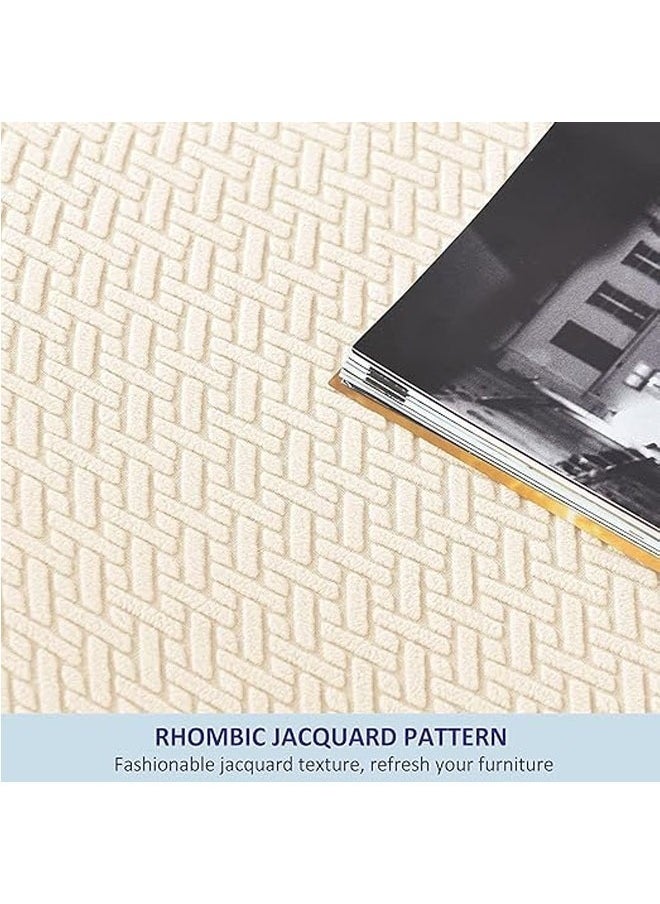 Generic - Single/multi-person chaise longue sofa protector Elastic sofa rail chaise longue cover Soft furniture protector with elastic chair cover T-jacquard pattern - Image 1