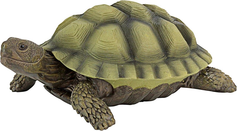 Design Toscano QM1887611 Gilbert The Box Turtle Garden Decor Animal Statue, 9 Inch, Full Color - Image 1
