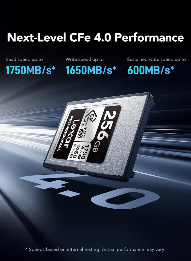 Lexar 512GB Professional Diamond CFexpress 4.0 Type B Memory Card – Ultra-Fast Storage Card With High-Speed Performance For 8K RAW Video And Professional Camera Workflows 512 GB - Image 2