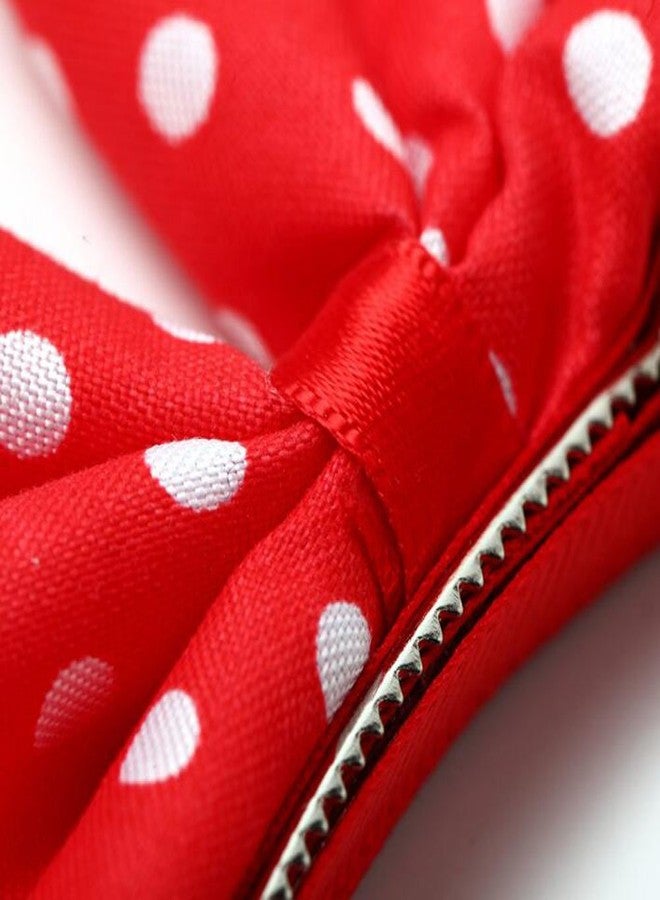 سوبيربليس 4 قطع من عصابات الرأس البيضاء الكبيرة المنقطة على شكل فيونكة، ودبابيس الشعر، ومشابك الشعر، مناسبة للفتيات والمراهقات والأطفال الصغار - Image 2