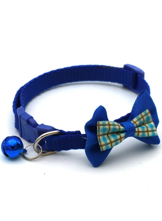 2PCS Plaid Bow Tie Pet Collar for Cats and Small Dogs, Adjustable PVC Checkered Collars for Puppies and Kittens - Image 4