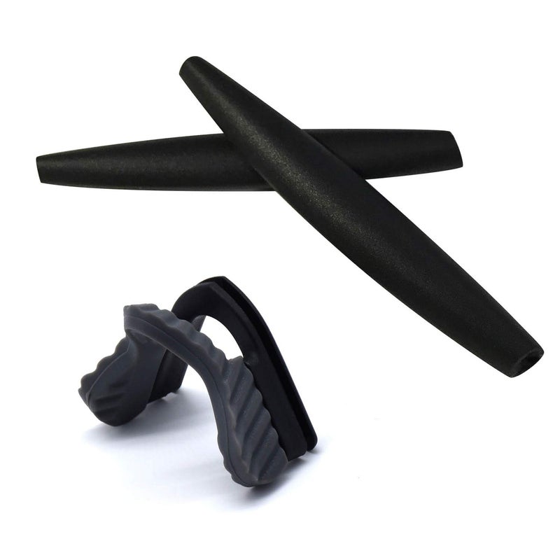 Generic HKUCO Black Replacement Silicone Leg and Grey Nose Pads For Oakley M Frame Series Earsocks Rubber Kit  - Image 1