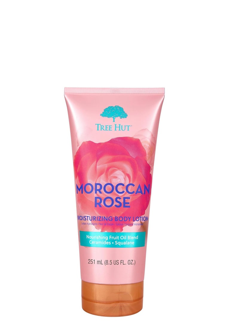 Tree Hut Tree Hut Moroccan Rose Moisturizing Body Lotion | Ceramide and Squalene Formula Helps Protect Skin | Long-lasting Hydration Leaves Skin Feeling Soft & Moisturized | 8.5 fl oz.  - Image 1