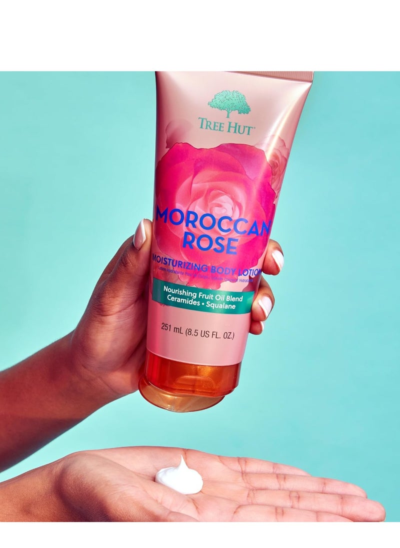 Tree Hut Tree Hut Moroccan Rose Moisturizing Body Lotion | Ceramide and Squalene Formula Helps Protect Skin | Long-lasting Hydration Leaves Skin Feeling Soft & Moisturized | 8.5 fl oz.  - Image 3
