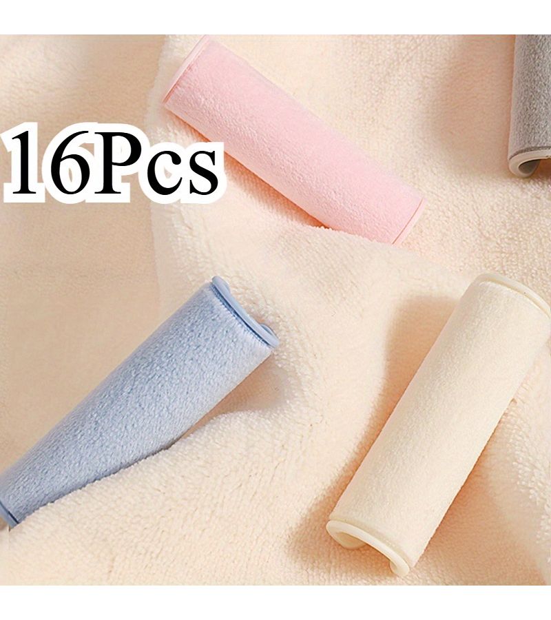 16 Pieces Light Pink Bed Sheet Clips Corner Grippers Angle Fixers Needle Free Bedspread Comforter Duvet Cover Fasteners Removable Reusable Blanket Securers Home Bedroom Dormitory Use - Image 5