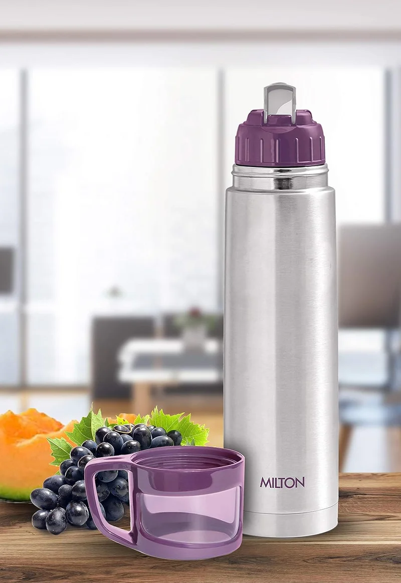 ميلتون زجاجة مياه ميلتون جلاسي 750 ثيرموستيل 24 ساعة، 750 مل، بنفسجي Purple