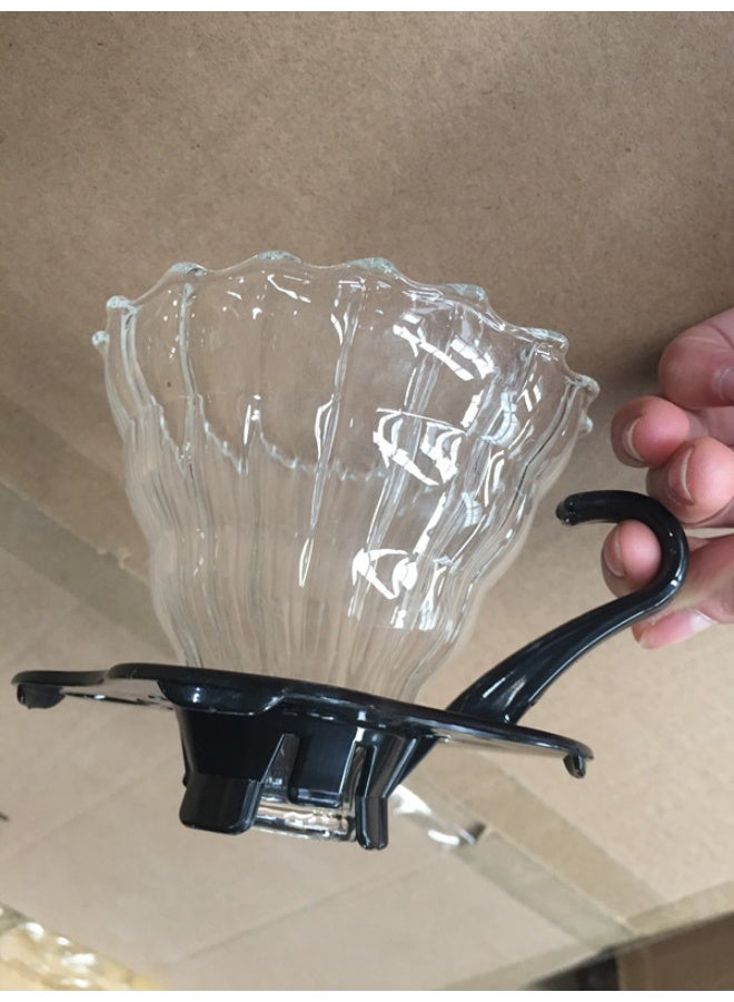 wncon Coffee Dripper V60 Size 02 – Clear |  Coffee dripper Brewer Funnel holding Filter for Specialty Pour Over. also known coffee dripper, coffee brewer , filter funnel or simply coffee funnel - Image 5