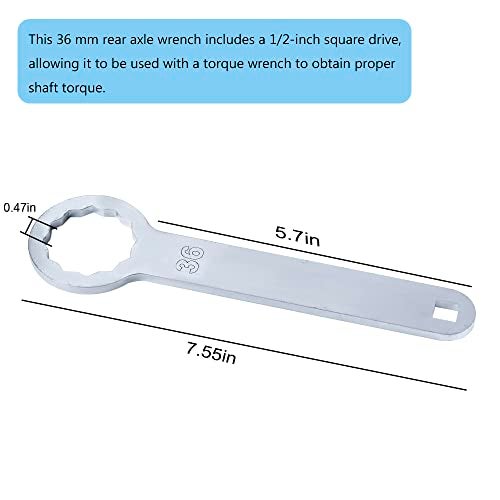 WINTOWIN 36mm Rear Axle Wrench Tool 4882 Rear Wheel Axle Torque Wrench Hand Tools Replace for HD47925 - Image 3