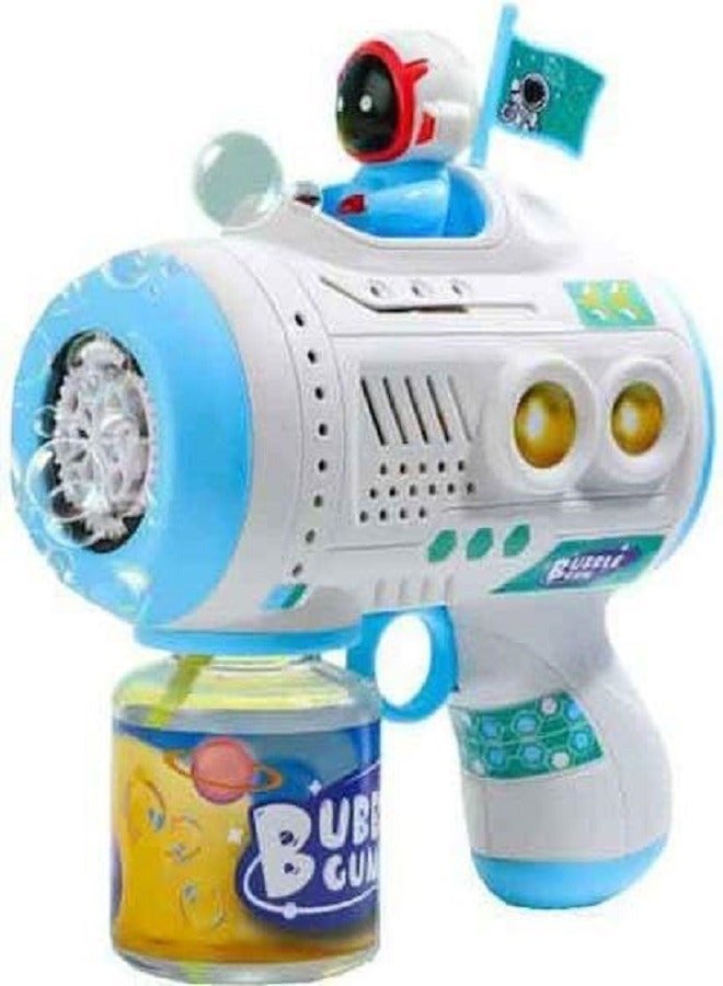 Bubble Gun for Kids - 5000+ Bubbles/Minute, 360° Leak-Proof, Auto Bubble Machine for Backyard, Outdoor, Camping (Blue)