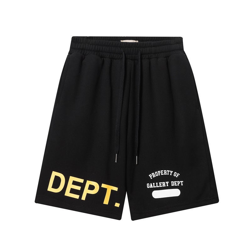 Gallery Dept Letter Printing Men And Women Lovers Plus Size High Street Fashion Brand Shorts Pants - Image 1