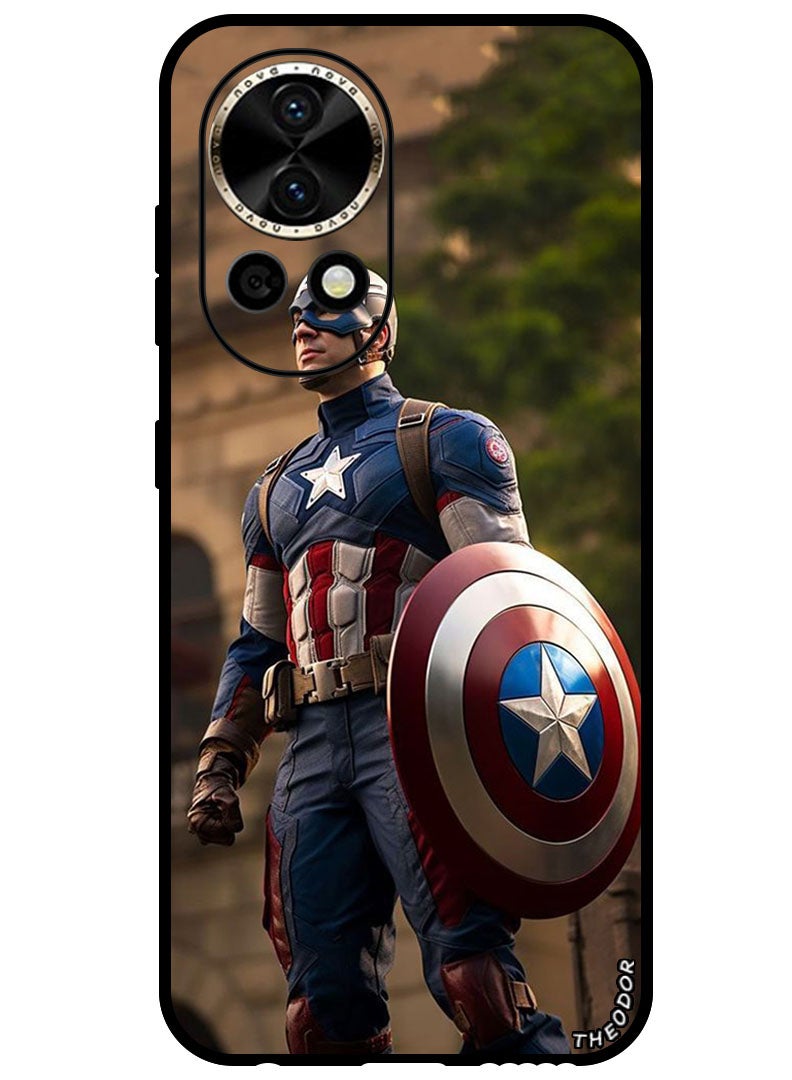 Theodor Protective Case Anti Scratch Shock Proof Bumper Cover For Huawei Nova 12 Captain America 3 - Image 1