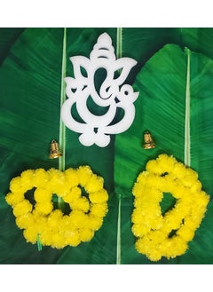 ZESTENTER ZestEnter Wedding Traditional Banana Leaf with Lotus Design Backdrop Cloth for All Occasions  - Image 4