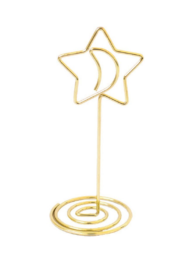 NIBEMINENT Creative Desktop Card Holder Golden