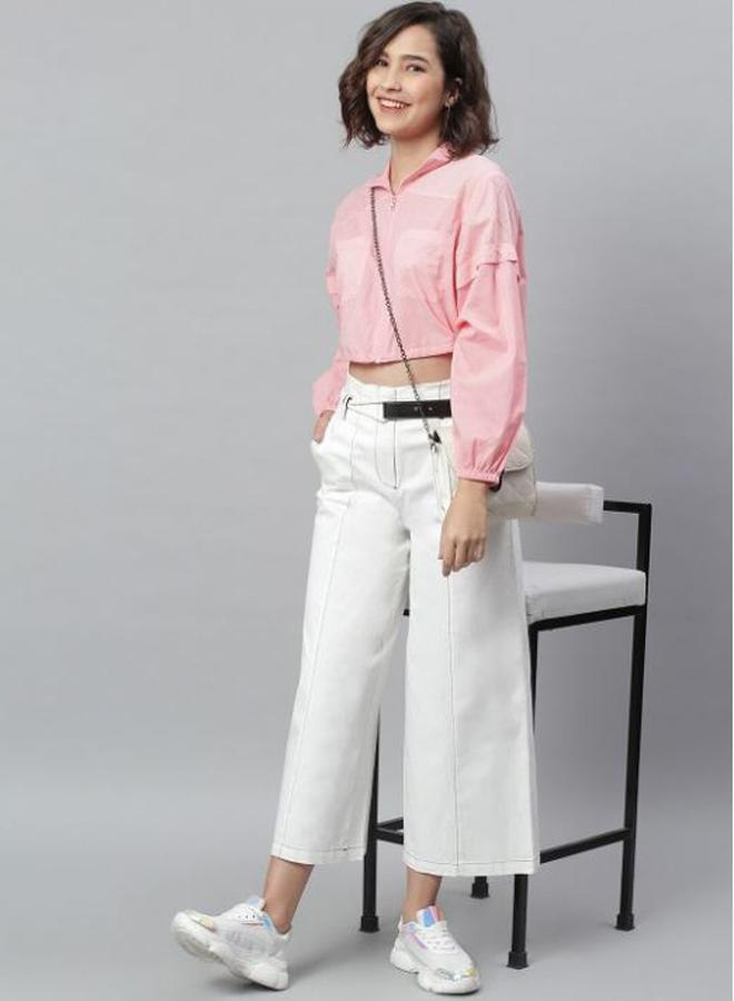 كاجوالي كاسواللي بنطلون واسع بخصر متوسط مع حزام - Image 5