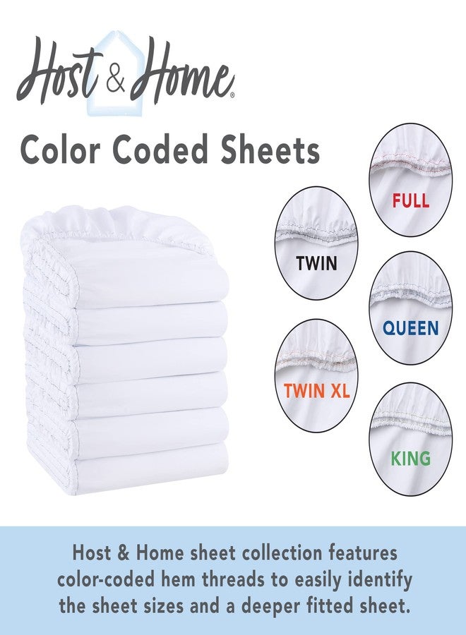 Arkwright, LLC Arkwright Bulk Twin XL Fitted Sheets - Pack of 6 - Soft Brushed Microfiber Hypoallergenic Bottom Sheet Only with Deep Pocket, Bedding Essentials for Hosts and Hotels, Grey - Image 3