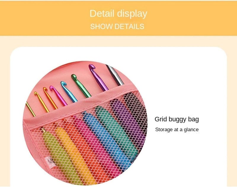 Goreem Crochet Kit for Beginners Crochet Kit Crochet Hook Set 58 Piece Including Yarn Ergonomic Crochet 2.0-6.0mm Crochet Hook Set Kids Crochet Starter Kit UK (Purple) - Image 3