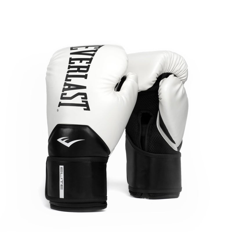 Everlast Elite 2 Boxing Gloves Pro Training Heavy Bag Gloves Men Women Ventilated Palm MultiLayer Protection WhiteBlack 12 oz - Image 2