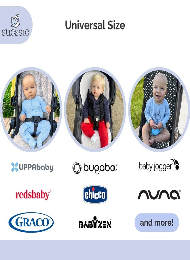 سوزي بطانة عربة الأطفال Suessie - بطانة مقعد عالمية وقابلة للعكس، مخططة باللون الرملي - Image 3