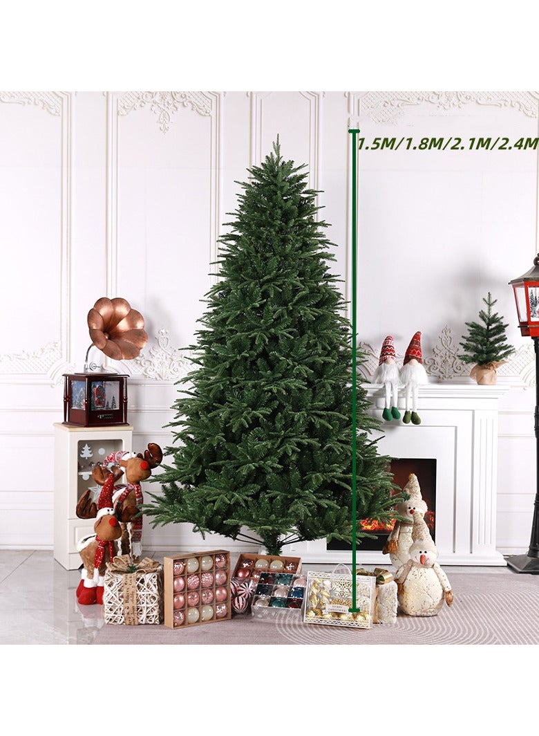 AUTOYSUR Artificial Christmas Tree 1.2M/1.5M/1.8M/2.1M/2.4M Xmas Tree With Sturdy Metal Stand Easy Assembly Artificial PVC Christmas Tree For for Home, Office, Party,New Year Christmas Decoration - Image 3