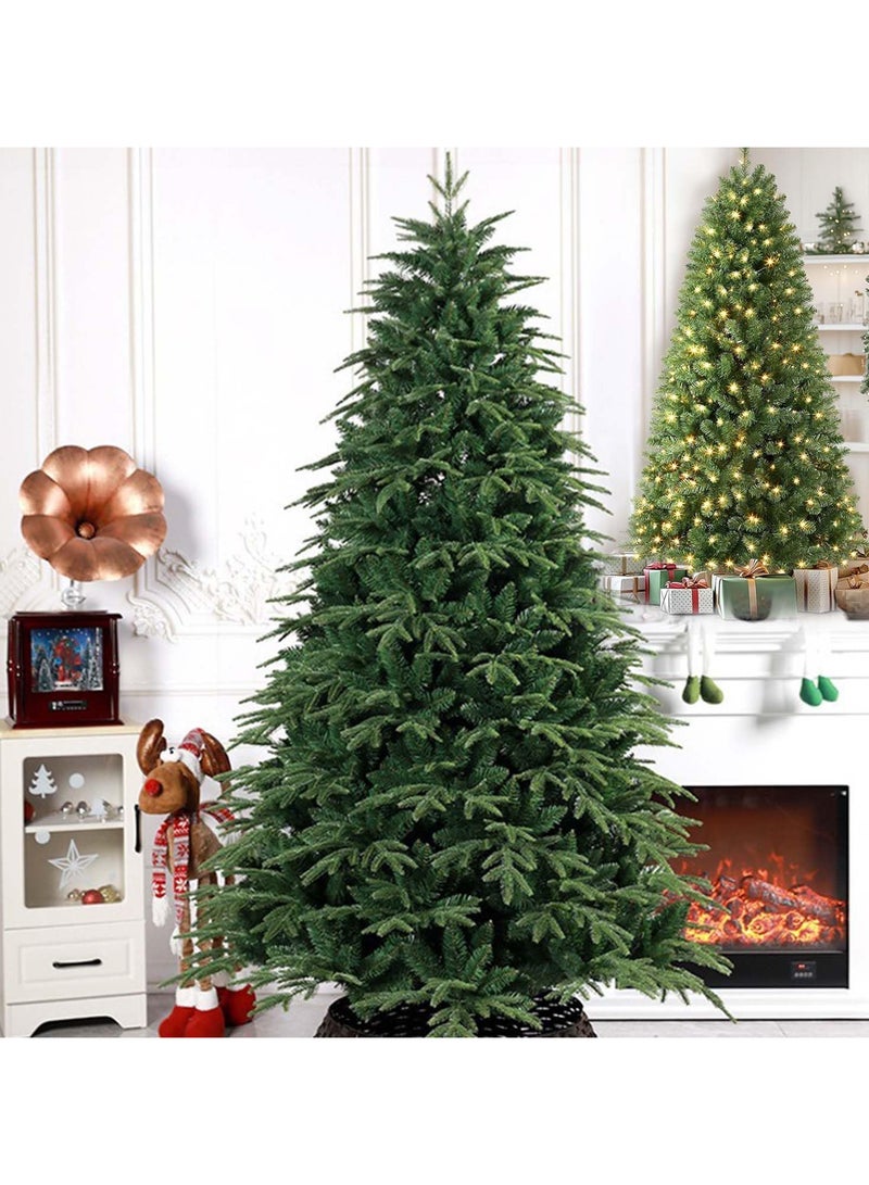 AUTOYSUR Artificial Christmas Tree 1.2M/1.5M/1.8M/2.1M/2.4M Xmas Tree With Sturdy Metal Stand Easy Assembly Artificial PVC Christmas Tree For for Home, Office, Party,New Year Christmas Decoration - Image 2