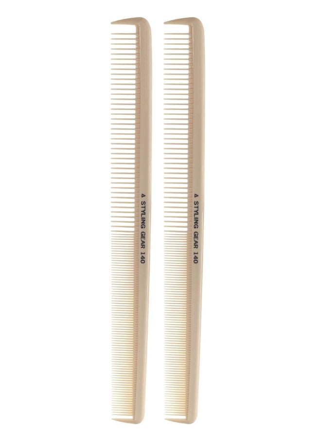 Styling Gear #140 Large Barber Combs Hair Comb Parting Braiding Wide Tooth Comb Beard Comb Hair Cutting 2 Piece - Image 1