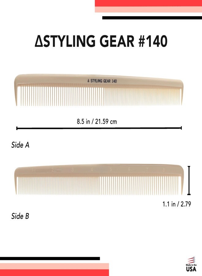 Styling Gear #140 Large Barber Combs Hair Comb Parting Braiding Wide Tooth Comb Beard Comb Hair Cutting 2 Piece - Image 3
