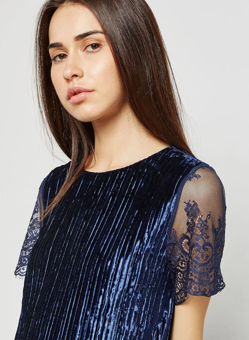 Yumi  Lace Sleeve Detail Dress for Women | Best Price UAE